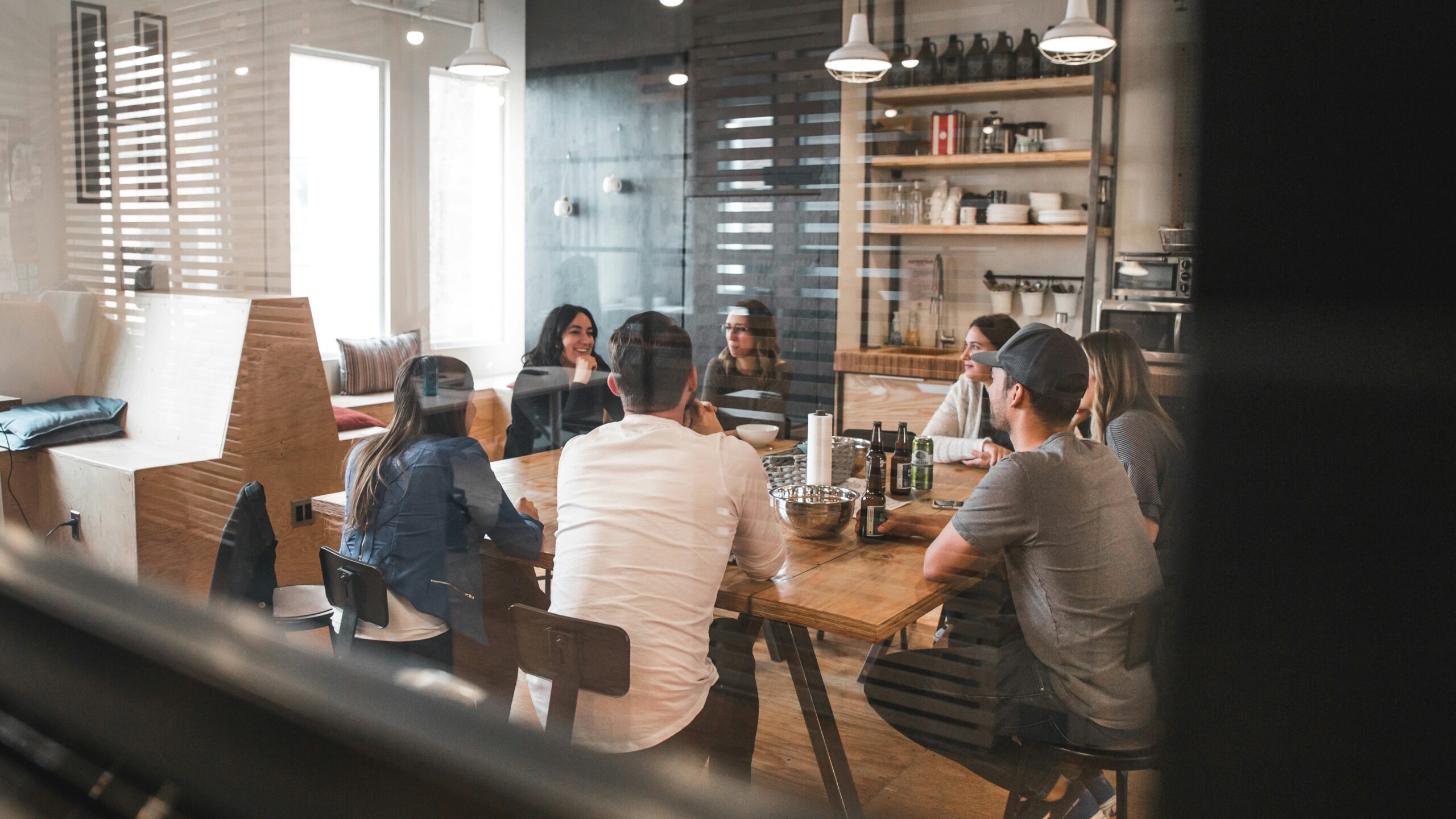 group of professionals engaged in discussion